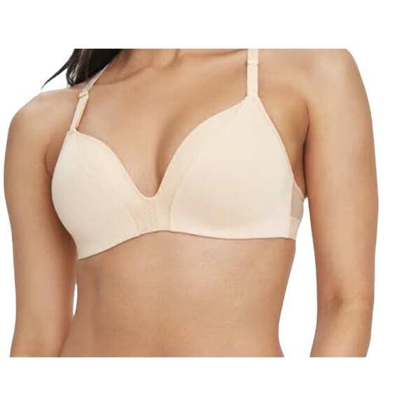 Lively Other - Lively WL0121 All-Day Deep V No-Wire bra tan size 36DD 36E